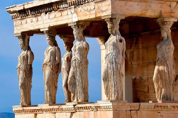 Statues of the erechtheion