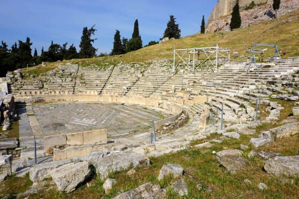 Theater of Dionysus stands